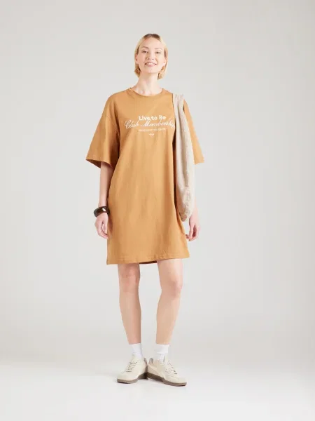 LTB Rochie YENAFE maro cămilă alb