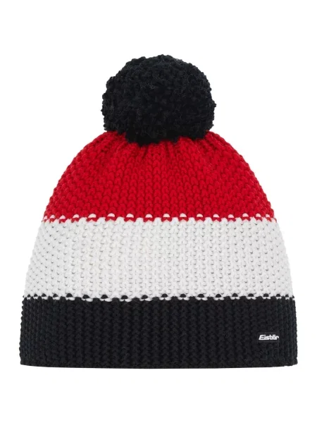EISBAR Czapka Eisbar Star Pompon MÜ one size czerwona