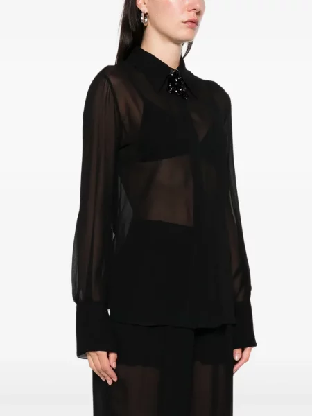 Koszula Simona Corsellini z koralikami czarna