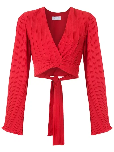 Bluzka Olympiah o krotszym kroju czerwona