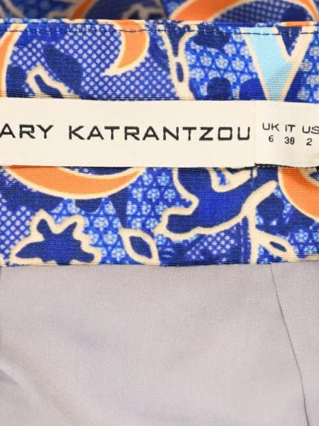 Fustă Mary Katrantzou evazată albastru