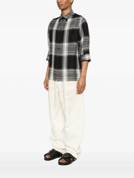 Košulja Yohji Yamamoto karirana crna