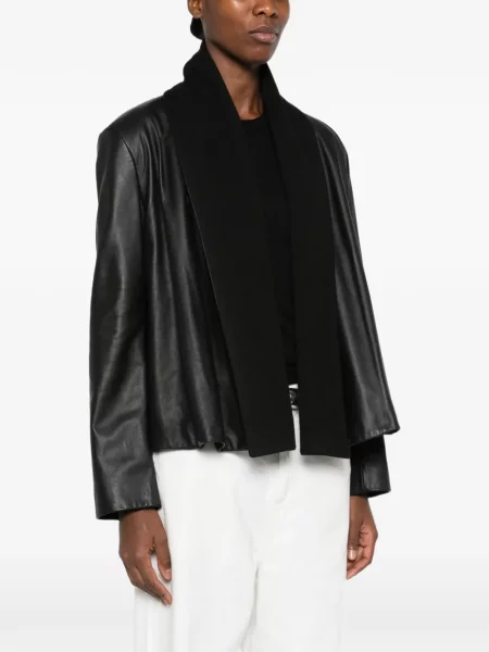 Geanta de piele Toteme cu rever negru