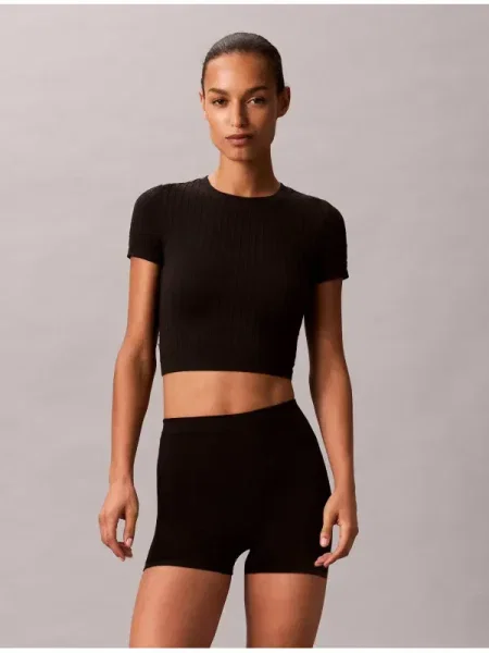 Calvin Klein Underwear Tricou | Cropped Fit negru