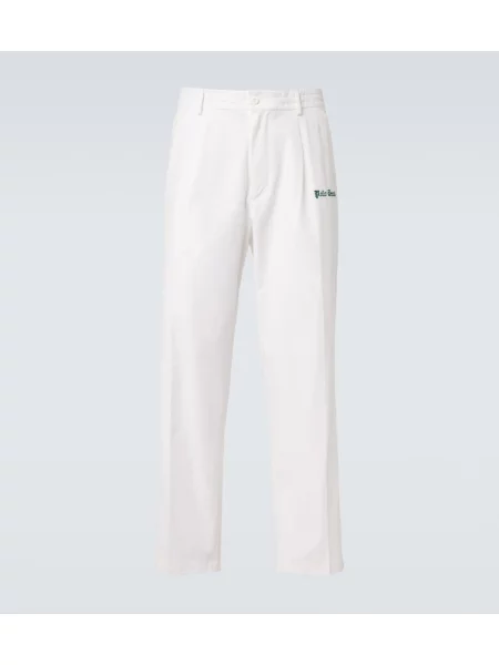 Pantaloni Polo Ralph Lauren cu autograf alb