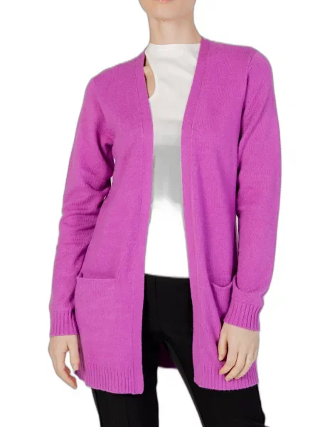 Kardigan Vila z długim rękawem czarny