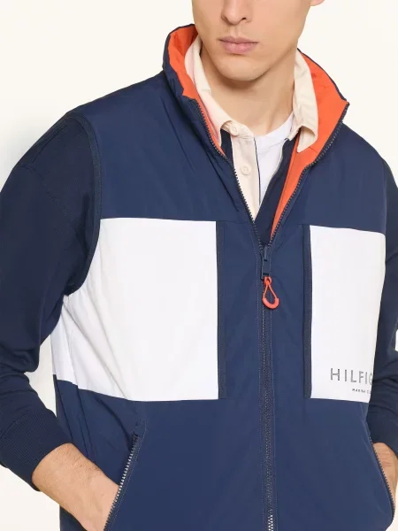 Tommy Hilfiger Kamizelka Dwustronna orange biała