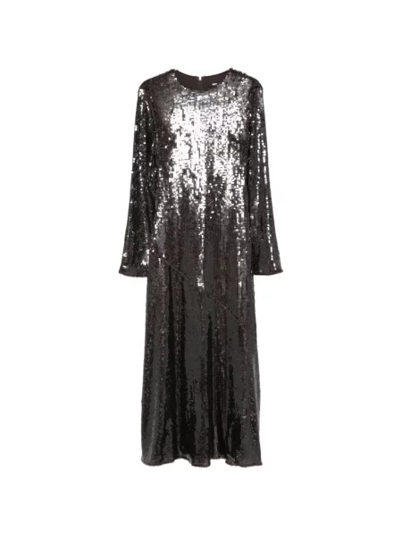 Lung rochie maxi Rotate Birger Christensen cu paiete negru