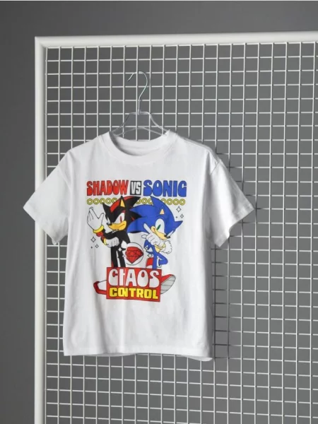 Sinsay Tričko s potiskem Sonic the Hedgehog bílá