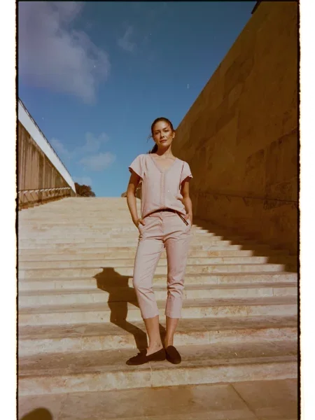 Pantaloni Marisse roz