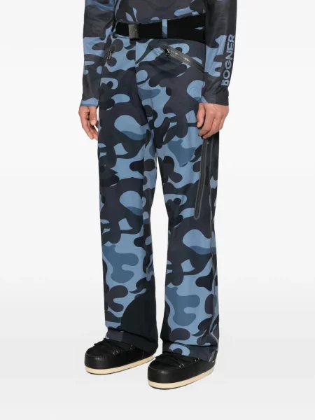 Pantaloni de schi Bogner cu imagine albastru