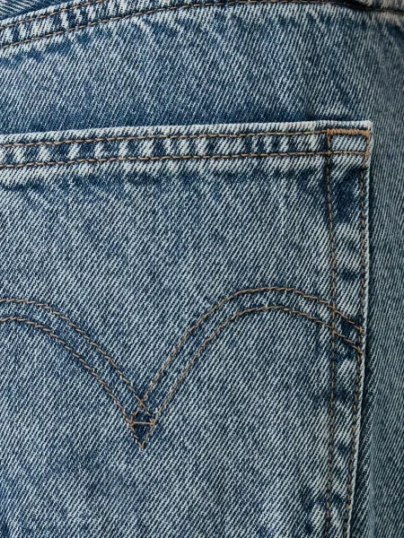 Levi's дънки wide leg дамски MIDDY WIDE LEG синьо