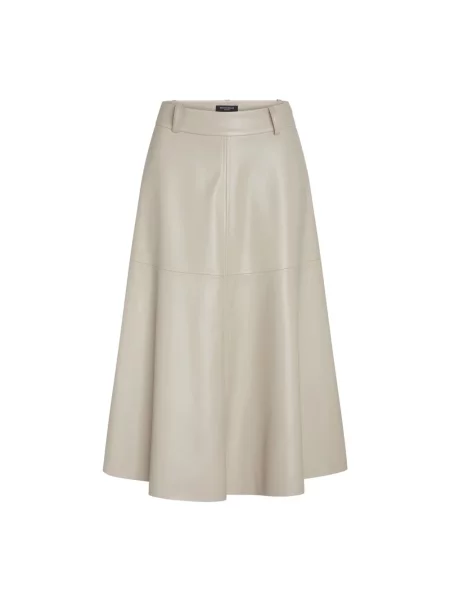 Spódnica skórzana Bruuns Bazaar szara