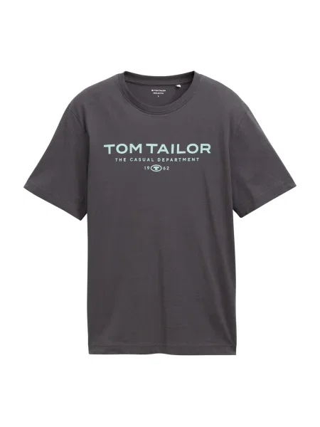 TOM TAILOR Tricou albastru deschis / închis gri