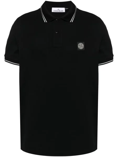 Polo Stone Island z kamieniami czarne