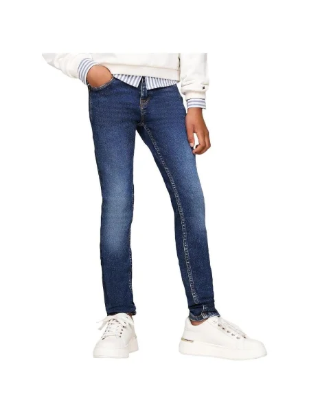 Blugi copii Tommy Hilfiger albastru