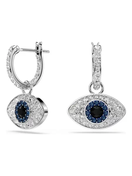Kolczyki Swarovski szare