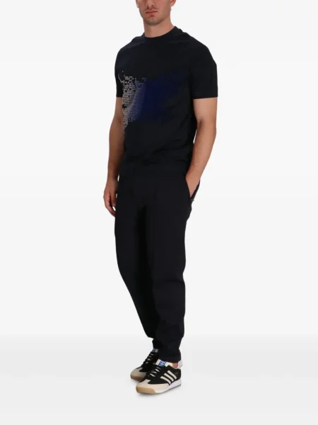 Μπλούζα Emporio Armani με σχέδιο μπλε