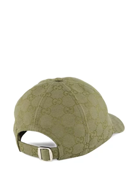 Plátěný čepice Gucci zelený