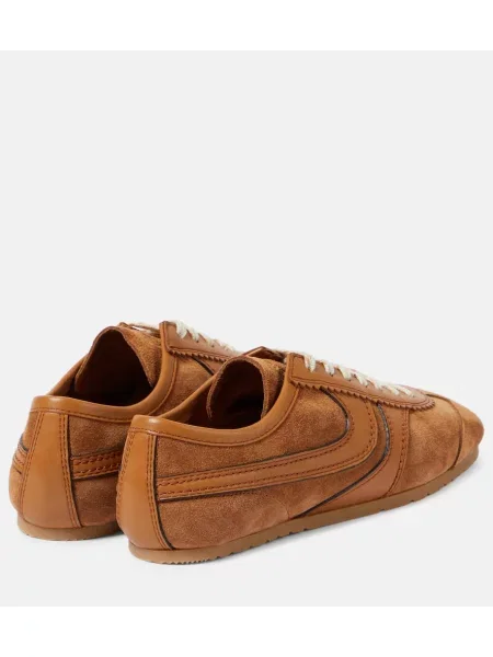 Sneakerși Dries Van Noten din piele de căprioară