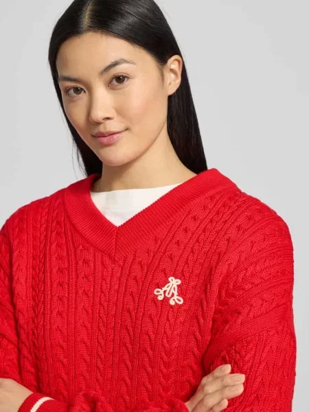 Sweter z dzianiny o luźnym kroju z czystej bawełny model CAARLOA CABLE' Armedangels