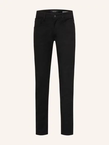 Replay Jeansy Anbass Slim Fit schwarz czarne