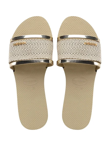 Шльопанці Havaianas бежевий