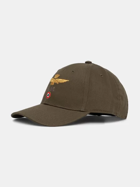 Шапка с козирка Aeronautica Militare зелено