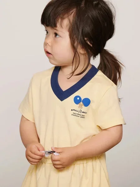 Детское платье мини Mini Rodini