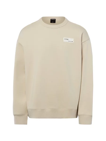 G-Star RAW Bluza Mężczyźni jednolity S beżowy