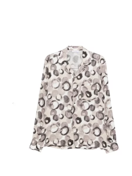 Košulja Tagliatore s printom bijela