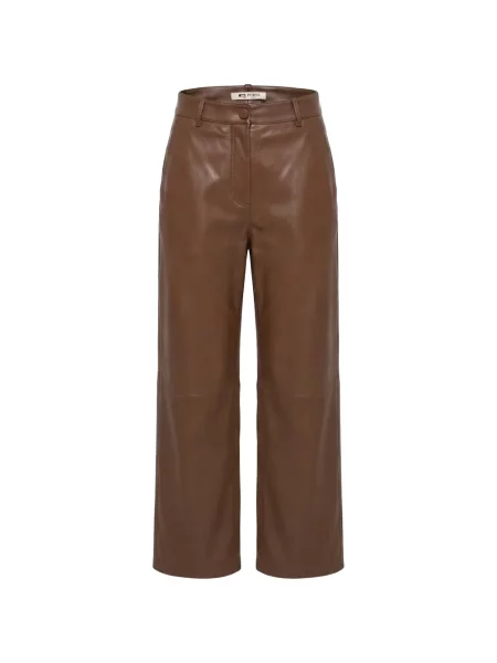 Pantaloni Ports 1961 din piele maro