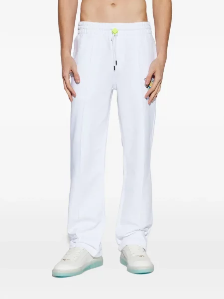 Pantaloni Casablanca cu imagine alb
