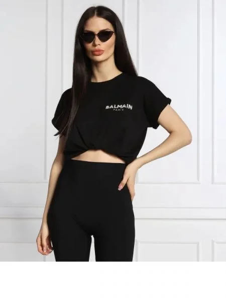 Balmain Póló | Cropped Fit fekete