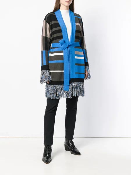 Cardigan Etro cu imagine cu imprimeu geometric maro