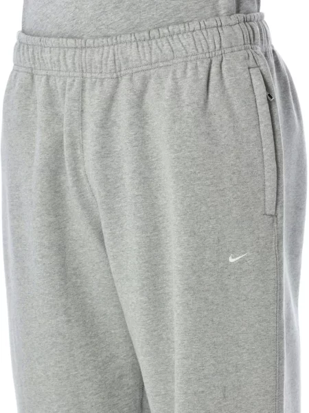 Tricou Nike din fleece alergare cu decolteu rotund gri