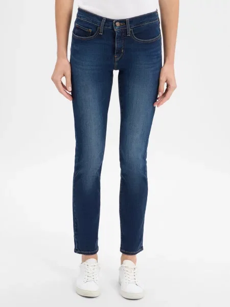 Levi's Dżinsy Shaping Slim Kobiety jednolity niebieski