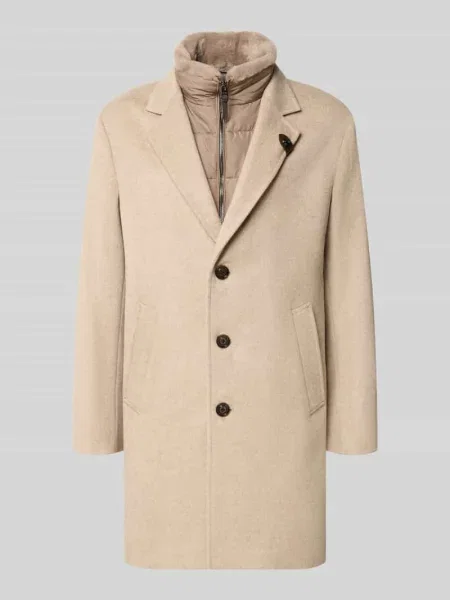 Płaszcz o kroju regular fit z mieszanki wełny model Morris' Joop! Collection beżowy