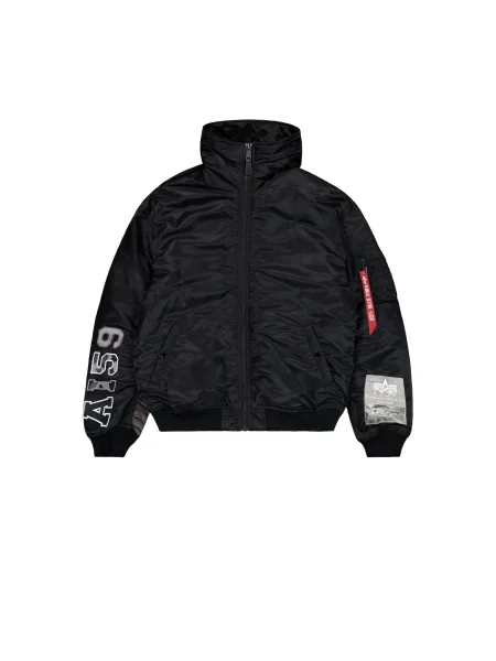 ALPHA INDUSTRIES Geacă de iarnă roșu / negru alb