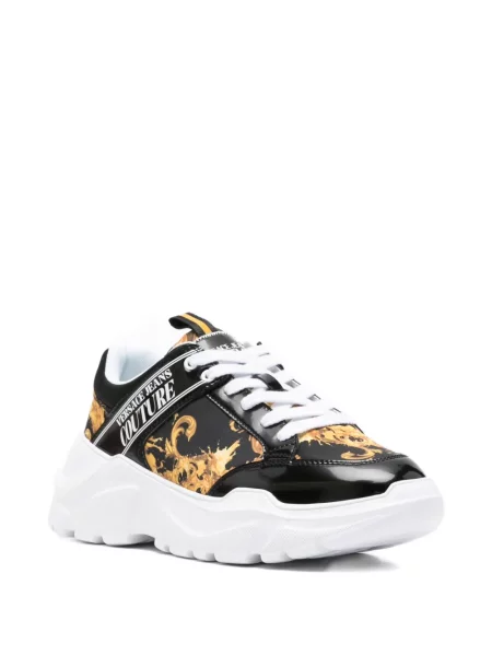 Sneakers Versace Jeans Couture με κορδόνια με δαντέλα μαύρο