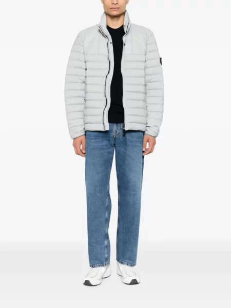 Lung pulover Stone Island cu strasuri albastru