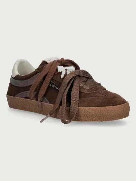 Twinset sneakers pentru femei din piele maro