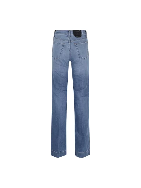 Szerokie jeansy 7 For All Mankind niebieskie