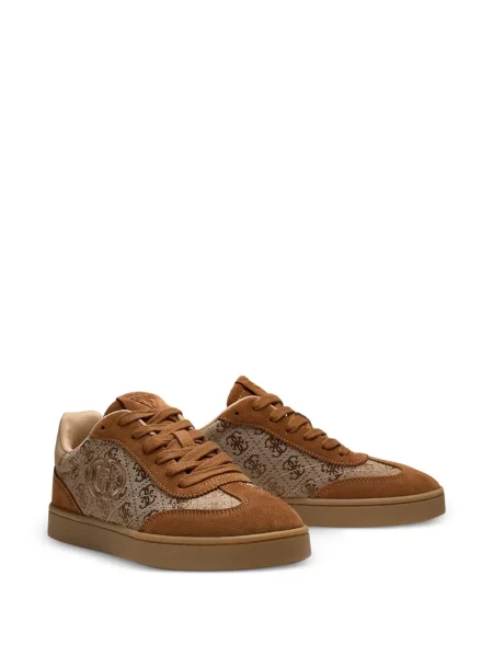 Sneakerși Guess cu imagine maro