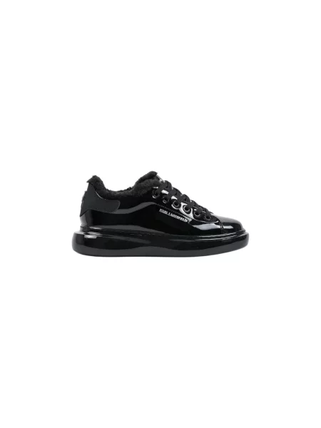Sneakersy Karl Lagerfeld skórzane czarne