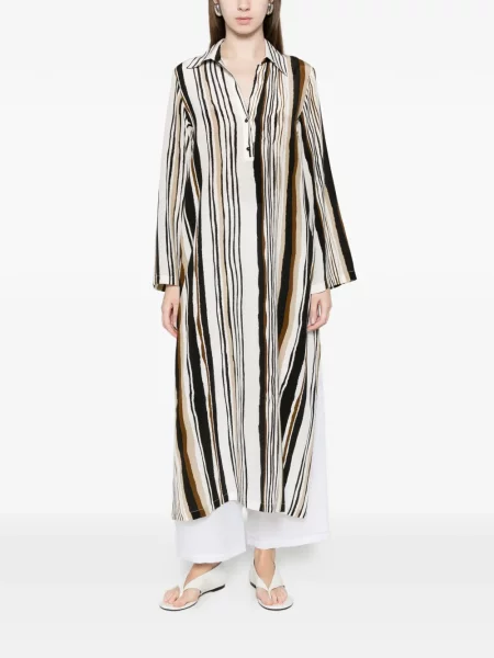 Cu centură rochie Max Mara cu dungi