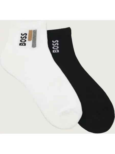 BOSS BLACK Șosete 2P SH Ver Line CC alb