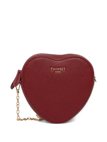 Презрамки чанта Twinset със сърца червено