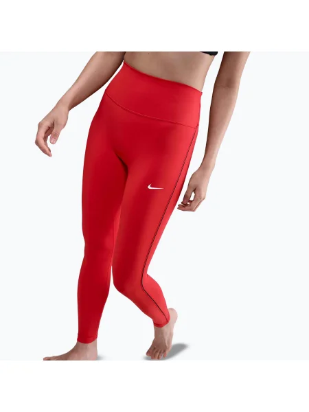 Női leggings Nike One High-Waisted light crimson/black. Méret: M fekete