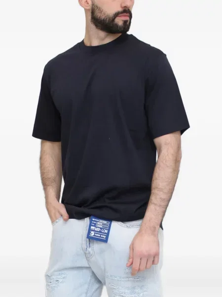 Tricou Yes London cu decolteu rotund negru